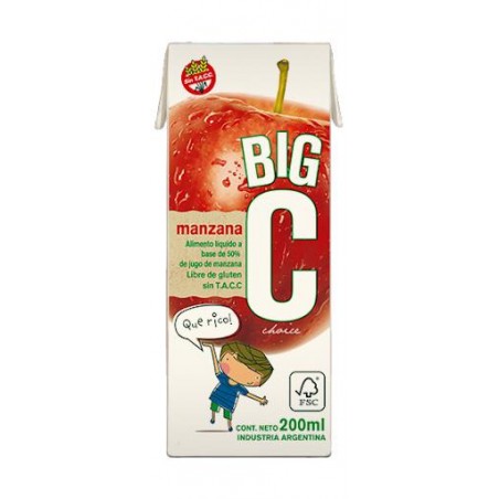 Jugo Big C Manzana x 200 cc. Jugos