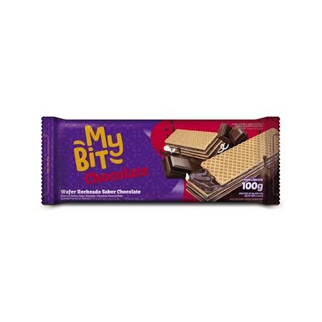 GALLETAS WAFLE MY BIT CHOCOLATE x 100 Grs. Wafles