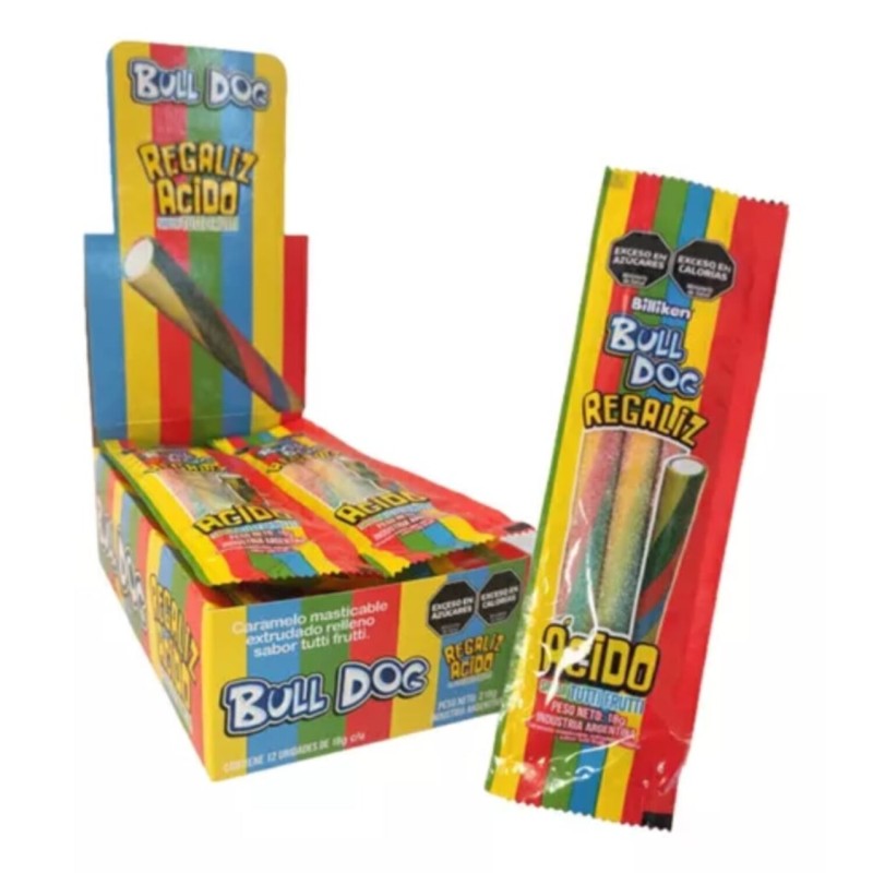 Regaliz Billiken Bull Dog Tutti x 18 Grs.(caja 12u) Gomitas