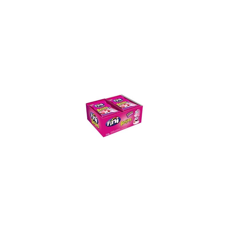 Beso de Fresa Fini x 15 g ( 12 unidades ) Gelatinas