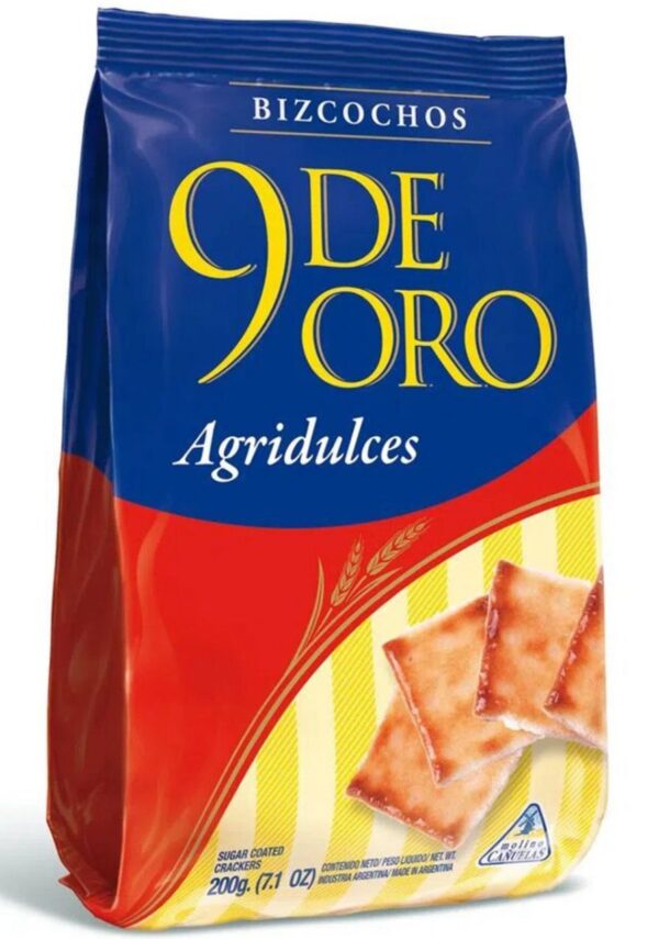 Galletas 9 de Oro Agridulce x 200 grs.