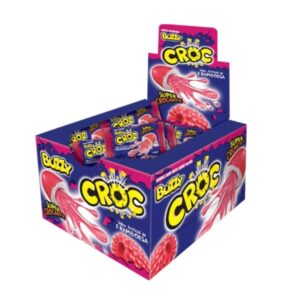 CHICLES BUZY CROC FRAMBUESA  x 40 u.