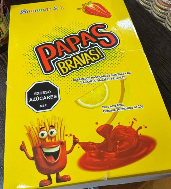Papas Bravas x 24 u. (c/salsa Frutilla)